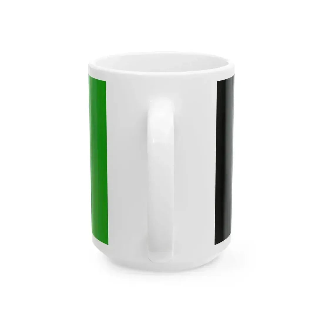 Flag of Afghanistan 2002-2004 variant without arms (Afghanistan) White Coffee Mug - Go Mug Yourself