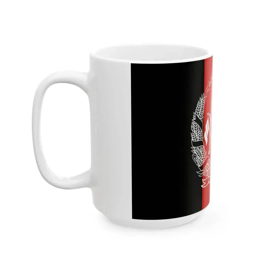 Flag of Afghanistan 2013-2021 (Afghanistan) White Coffee Mug - Go Mug Yourself