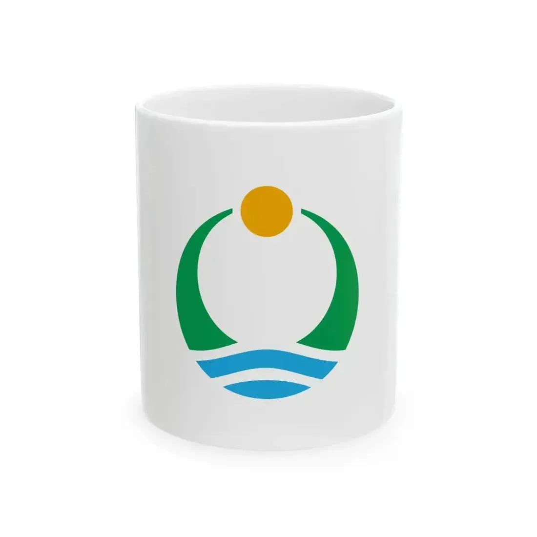 Flag of Aga Niigata (Japan) White Coffee Mug 11oz - Go Mug Yourself