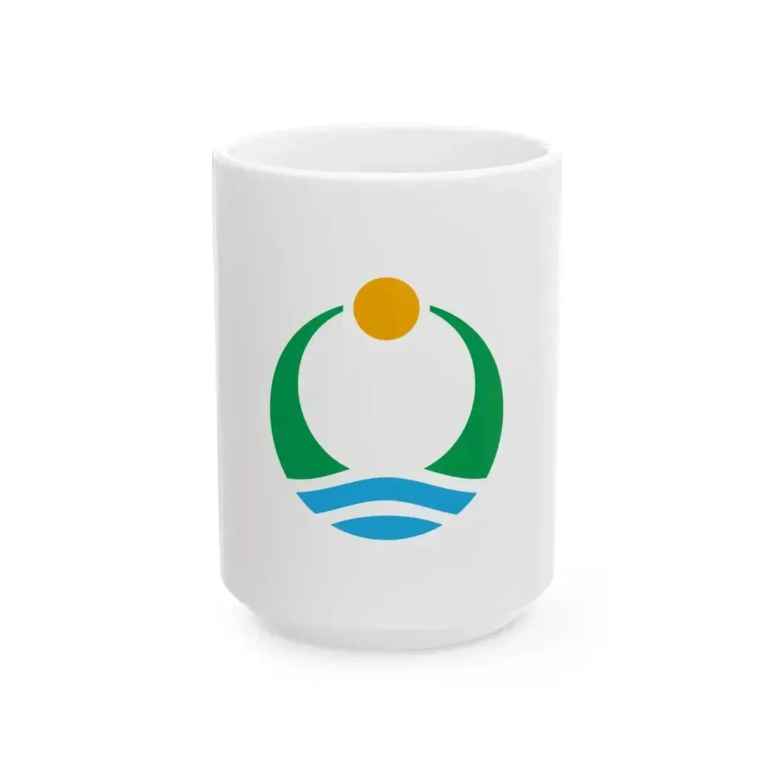 Flag of Aga Niigata (Japan) White Coffee Mug 15oz - Go Mug Yourself