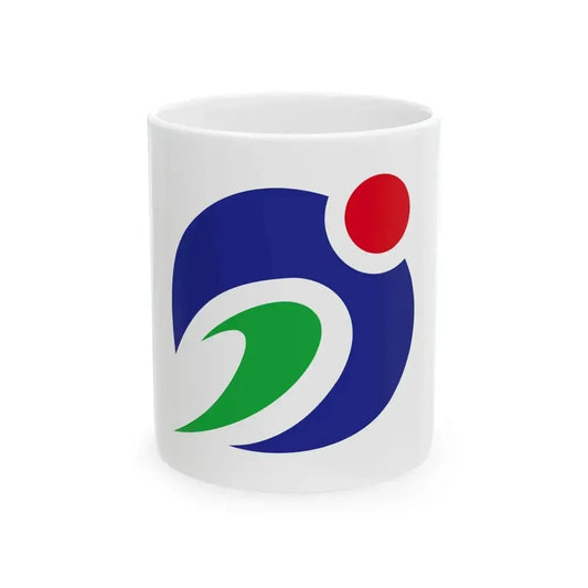 Flag of Agano Niigata (Japan) White Coffee Mug 11oz - Go Mug Yourself