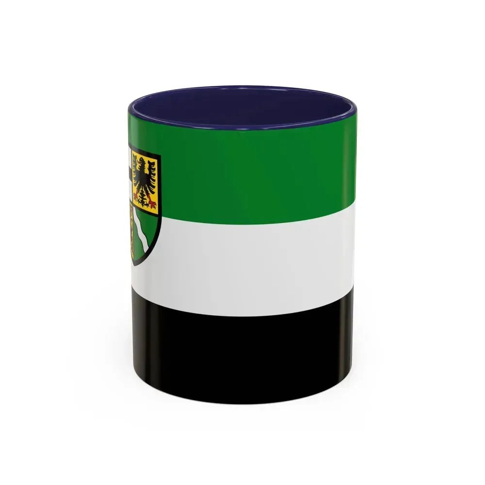 Flag of Ahrweiler Germany - Accent Coffee Mug 11oz Navy - Go Mug Yourself