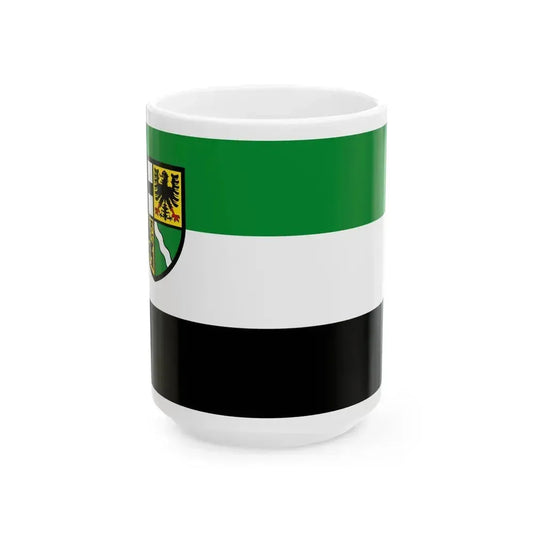 Flag of Ahrweiler Germany - White Coffee Mug 15oz - Go Mug Yourself