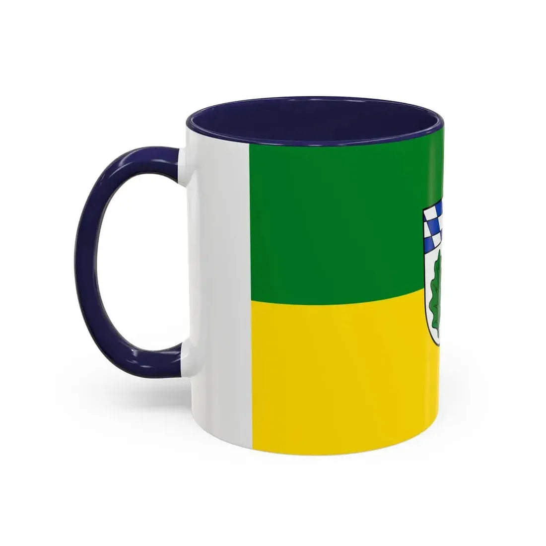 Flag of Aichach Friedberg Germany - Accent Coffee Mug - Go Mug Yourself