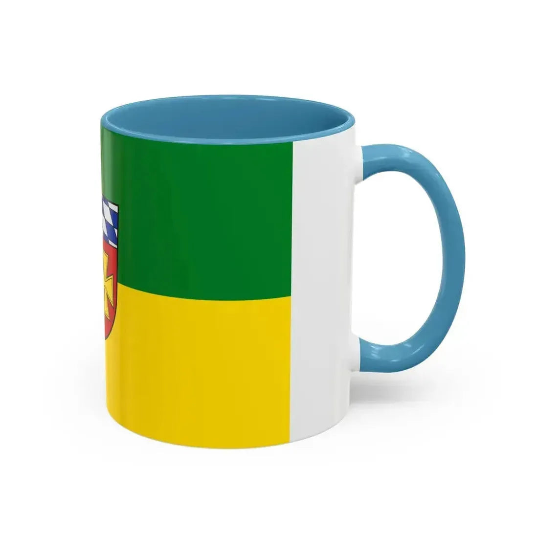 Flag of Aichach Friedberg Germany - Accent Coffee Mug - Go Mug Yourself