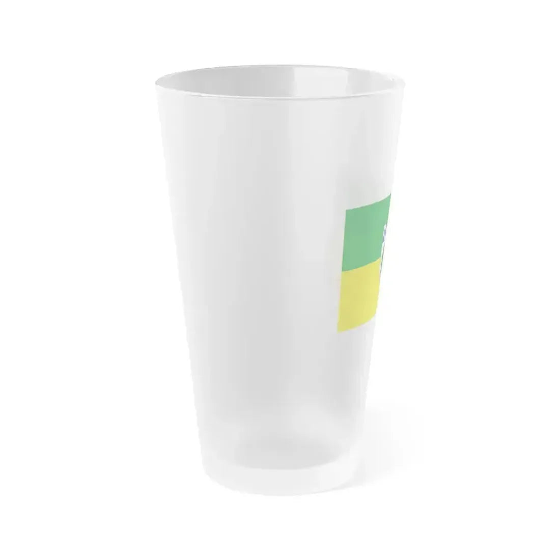 Flag of Aichach Friedberg Germany - Frosted Pint Glass 16oz - Go Mug Yourself