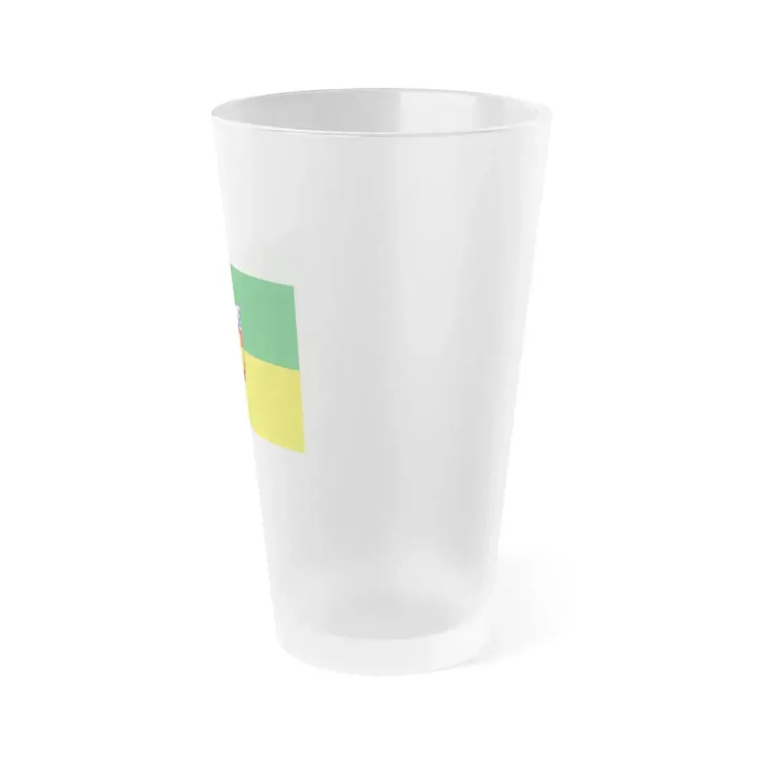 Flag of Aichach Friedberg Germany - Frosted Pint Glass 16oz - Go Mug Yourself