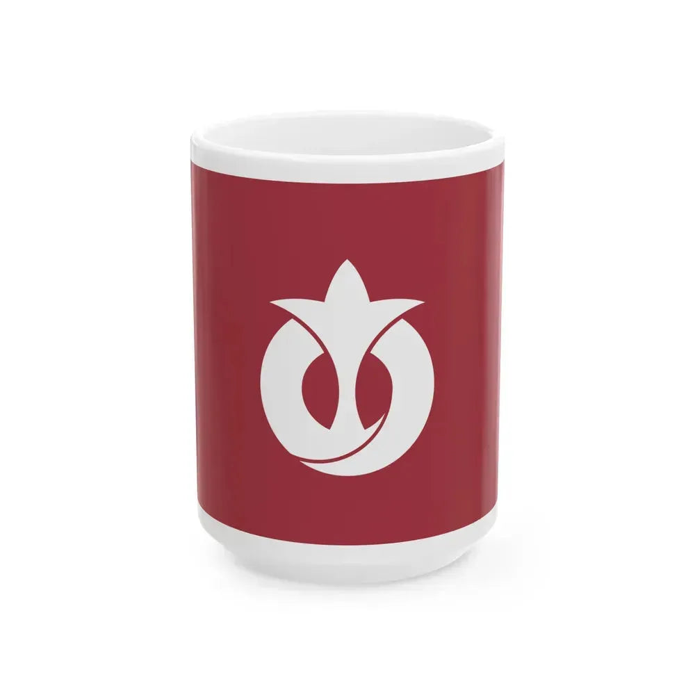 Flag of Aichi Prefecture Japan - White Coffee Mug 15oz - Go Mug Yourself