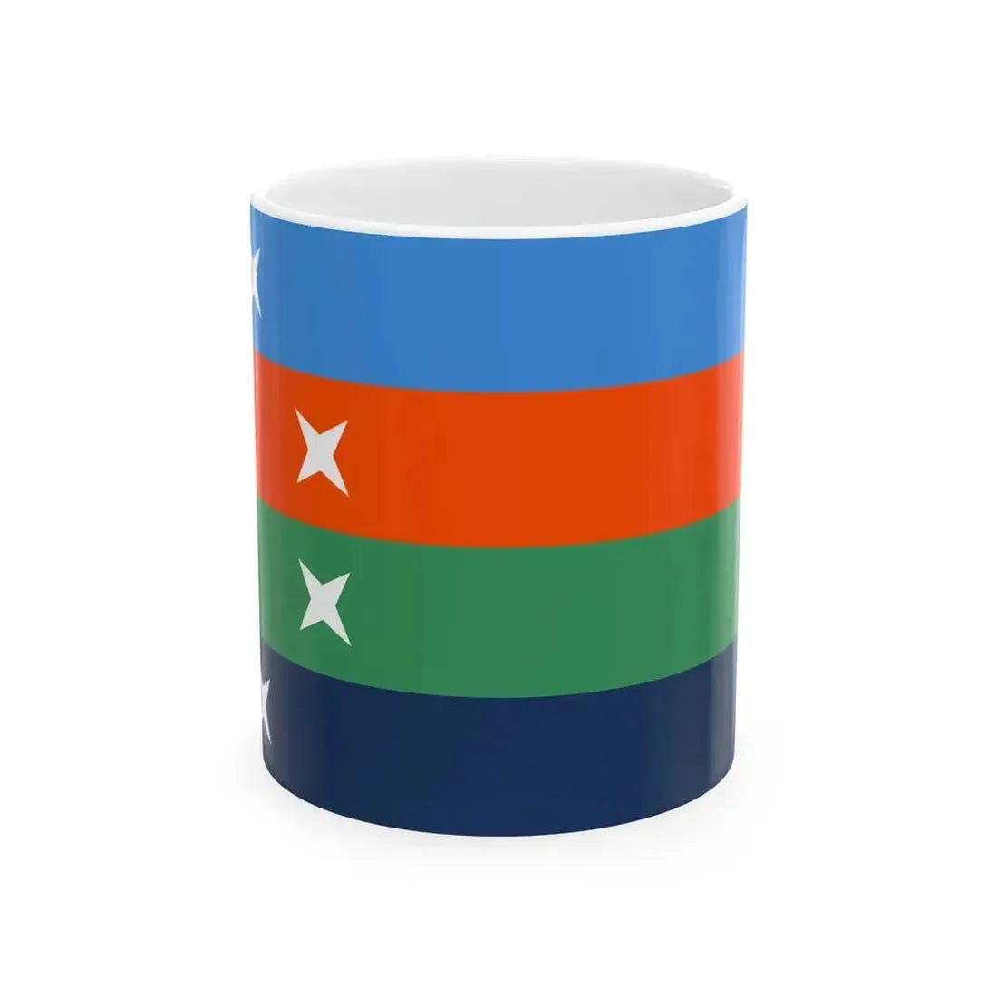 Flag of Ailuk Atoll Marshall Islands (Marshall Islands) White Coffee Mug 11oz - Go Mug Yourself
