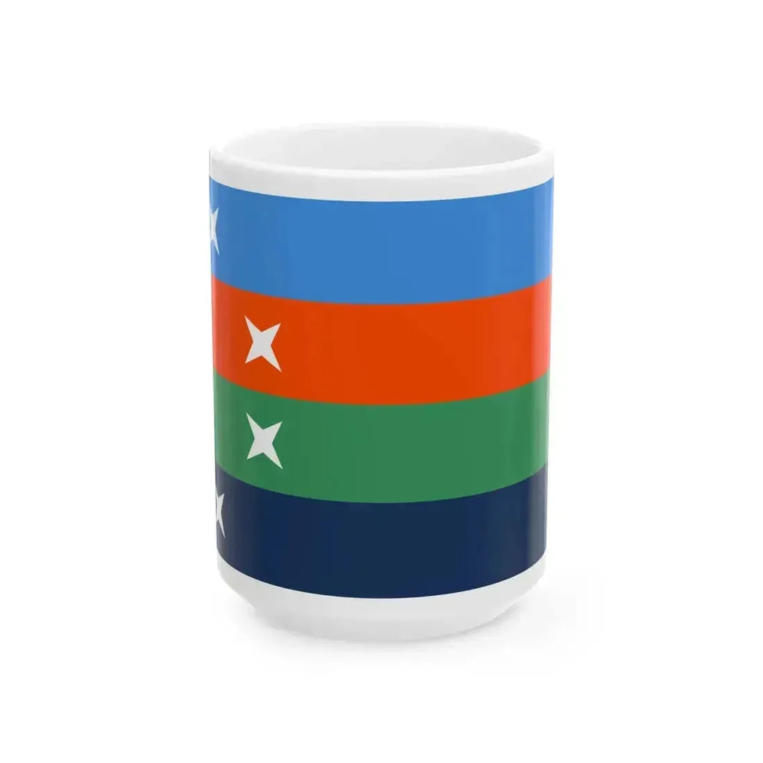 Flag of Ailuk Atoll Marshall Islands (Marshall Islands) White Coffee Mug 15oz - Go Mug Yourself