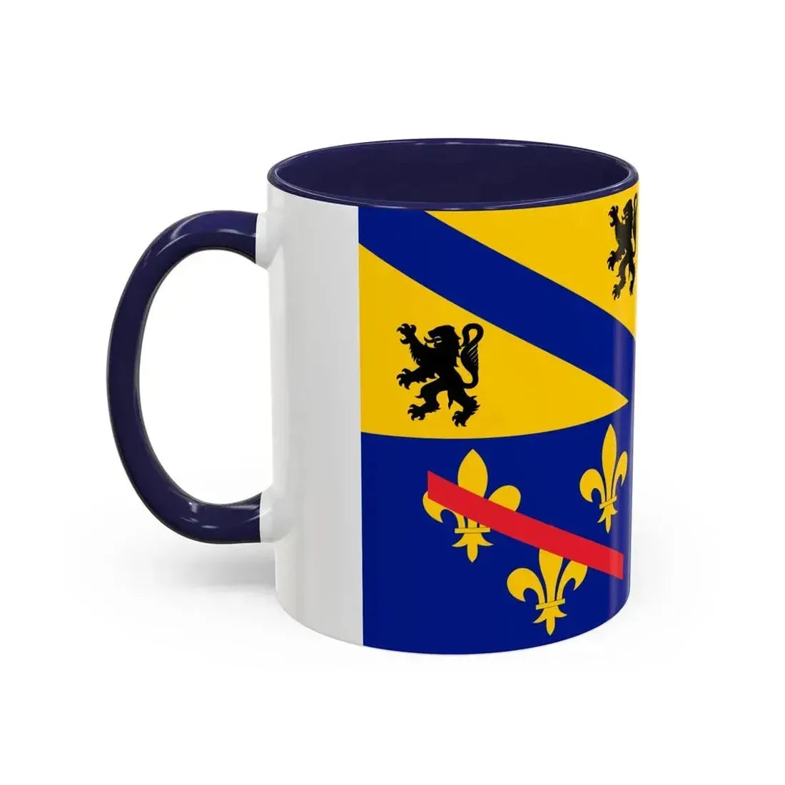 Flag of Ain France 2 - Accent Coffee Mug - Go Mug Yourself