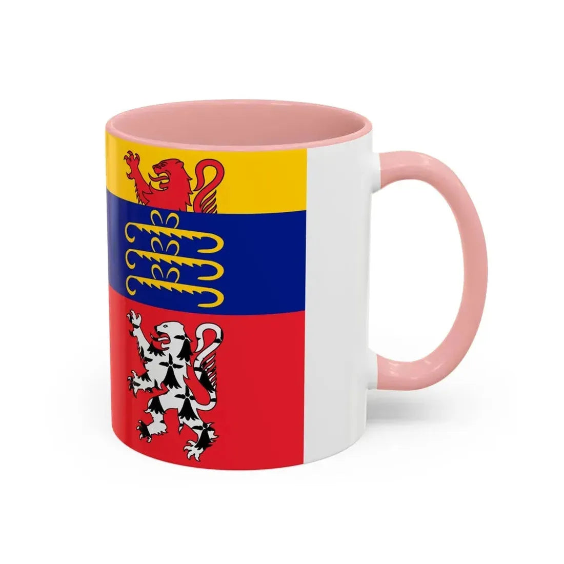 Flag of Ain France 2 - Accent Coffee Mug - Go Mug Yourself