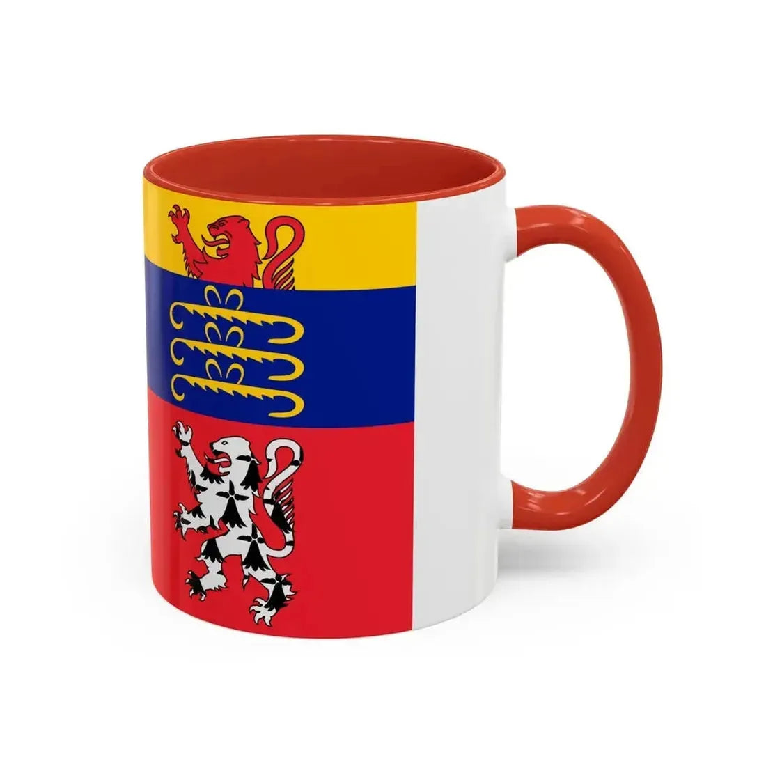 Flag of Ain France 2 - Accent Coffee Mug - Go Mug Yourself