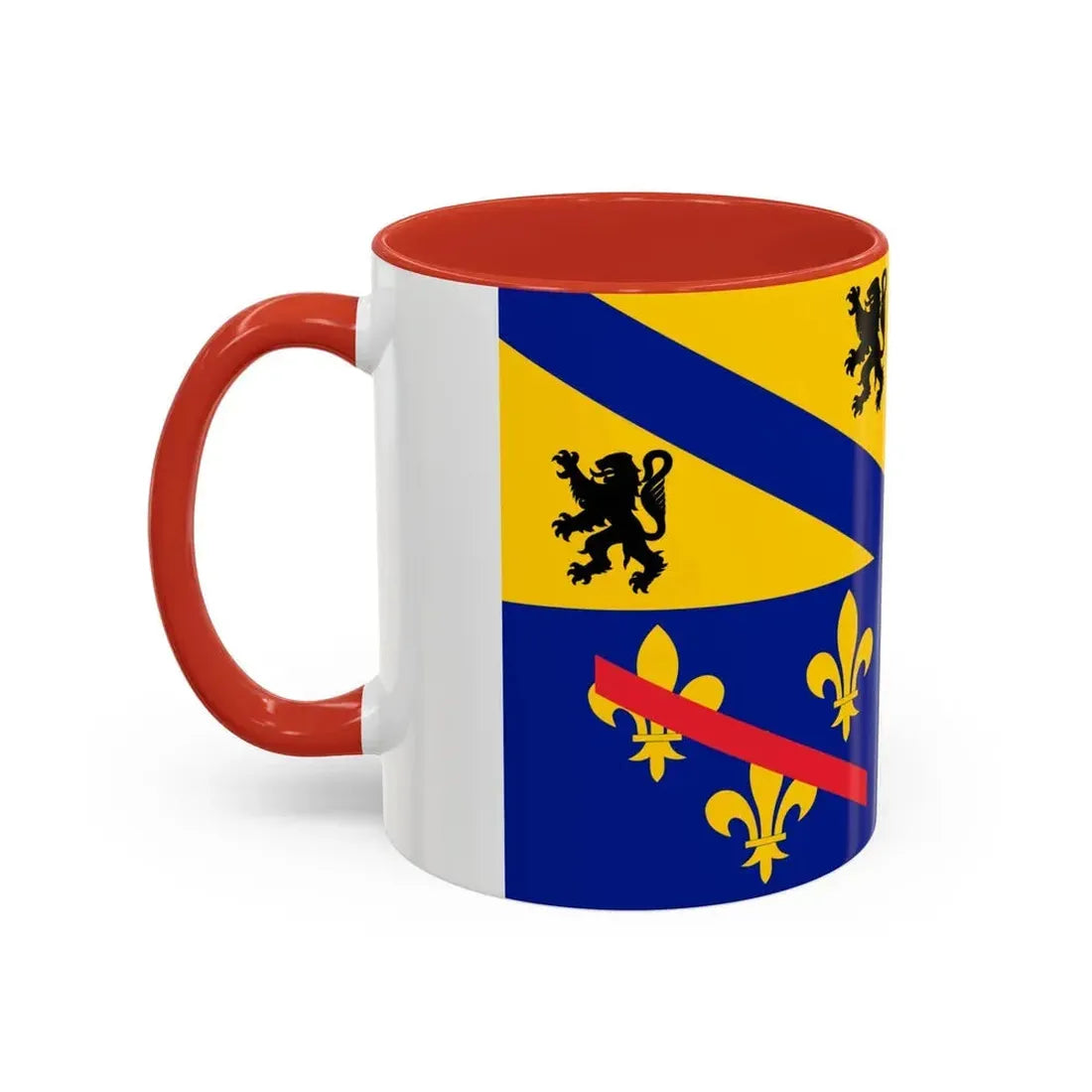 Flag of Ain France 2 - Accent Coffee Mug - Go Mug Yourself