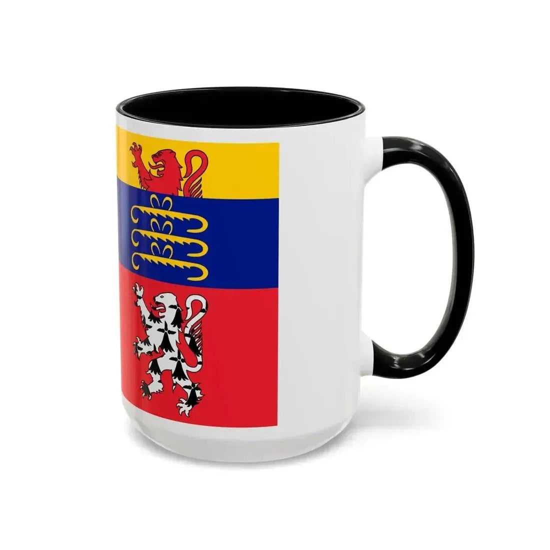 Flag of Ain France 2 - Accent Coffee Mug - Go Mug Yourself