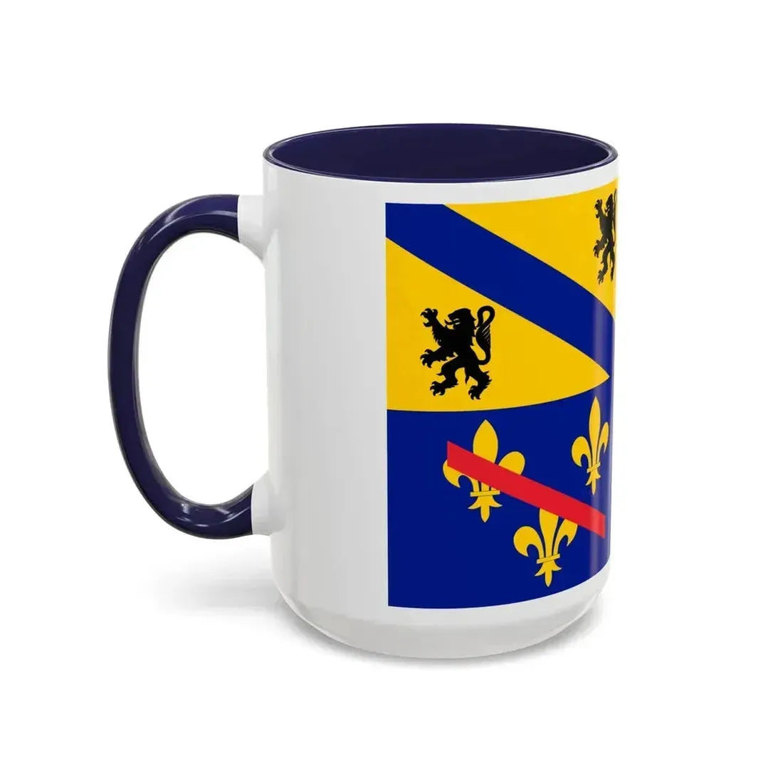 Flag of Ain France 2 - Accent Coffee Mug - Go Mug Yourself