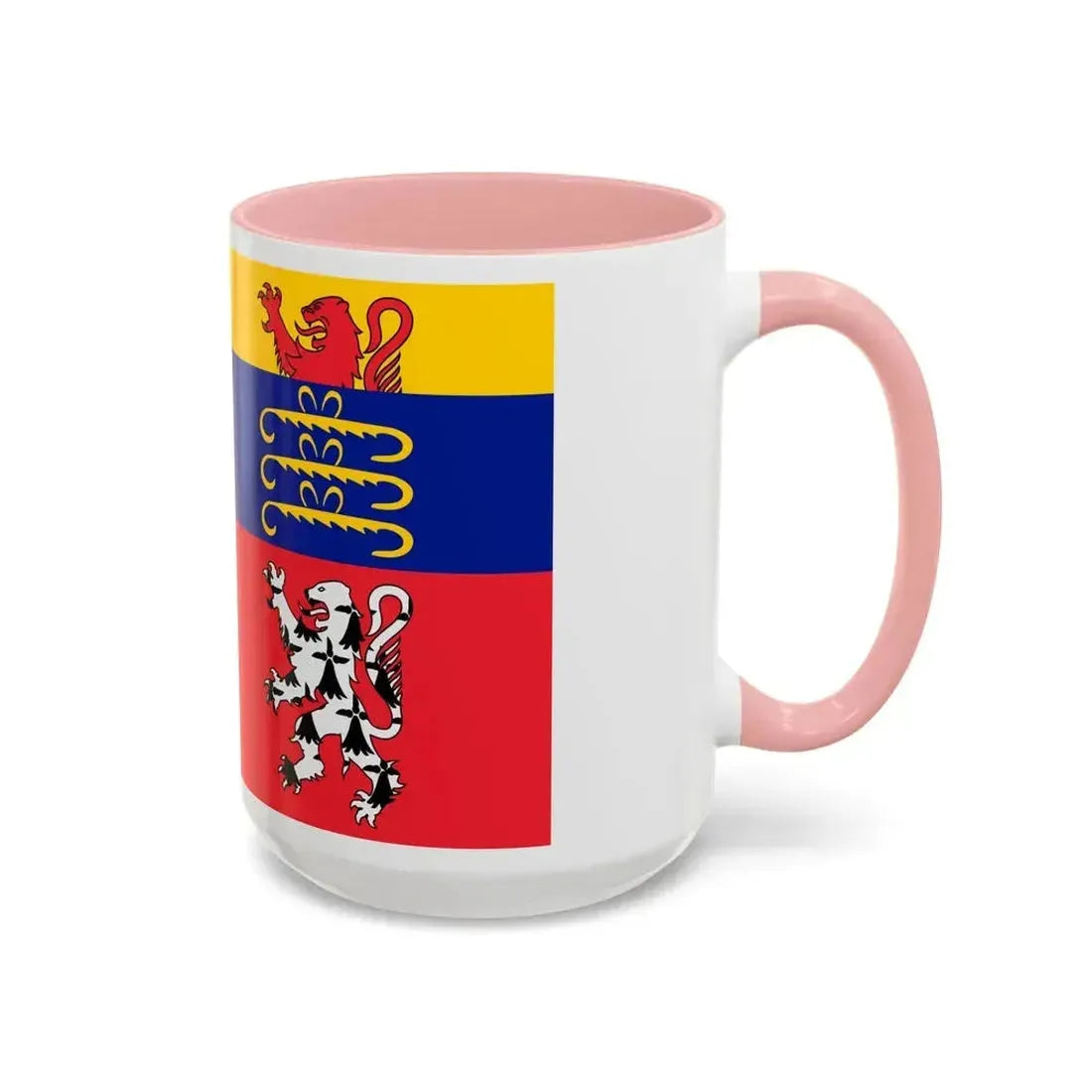Flag of Ain France 2 - Accent Coffee Mug - Go Mug Yourself