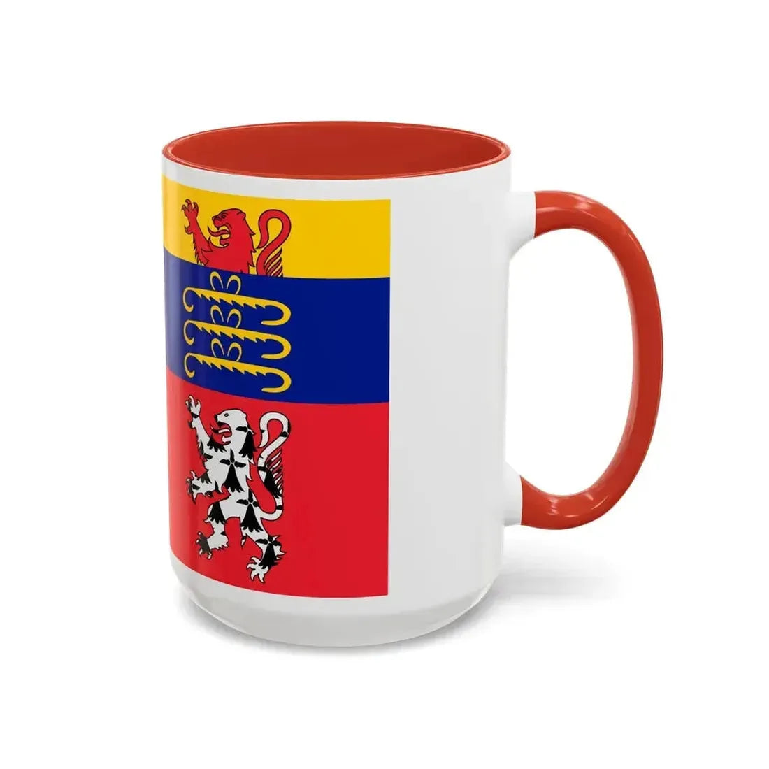 Flag of Ain France 2 - Accent Coffee Mug - Go Mug Yourself