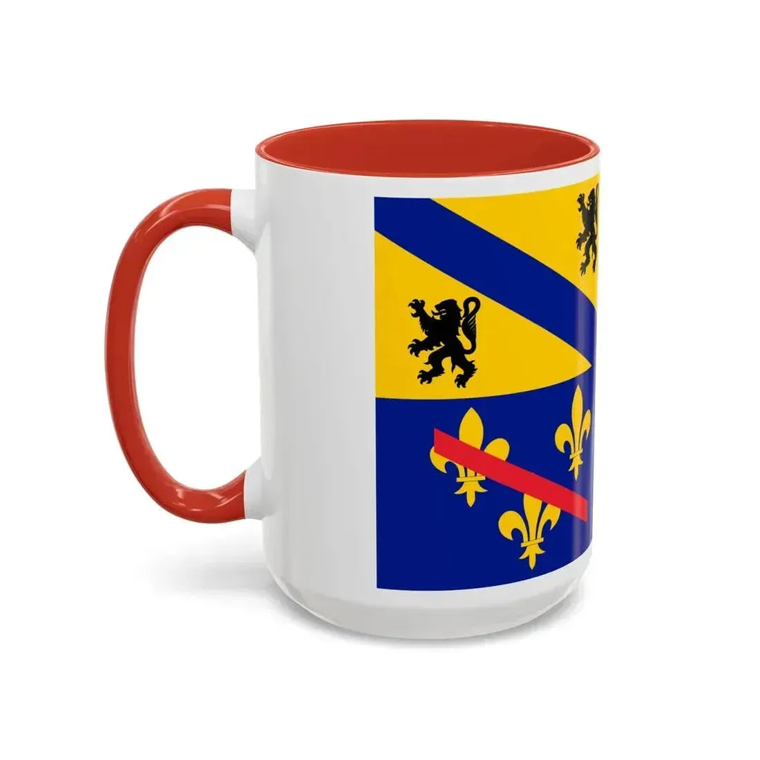 Flag of Ain France 2 - Accent Coffee Mug - Go Mug Yourself