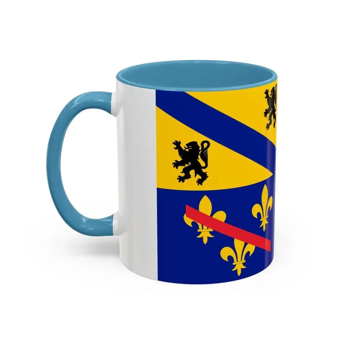 Flag of Ain France 2 - Accent Coffee Mug - Go Mug Yourself