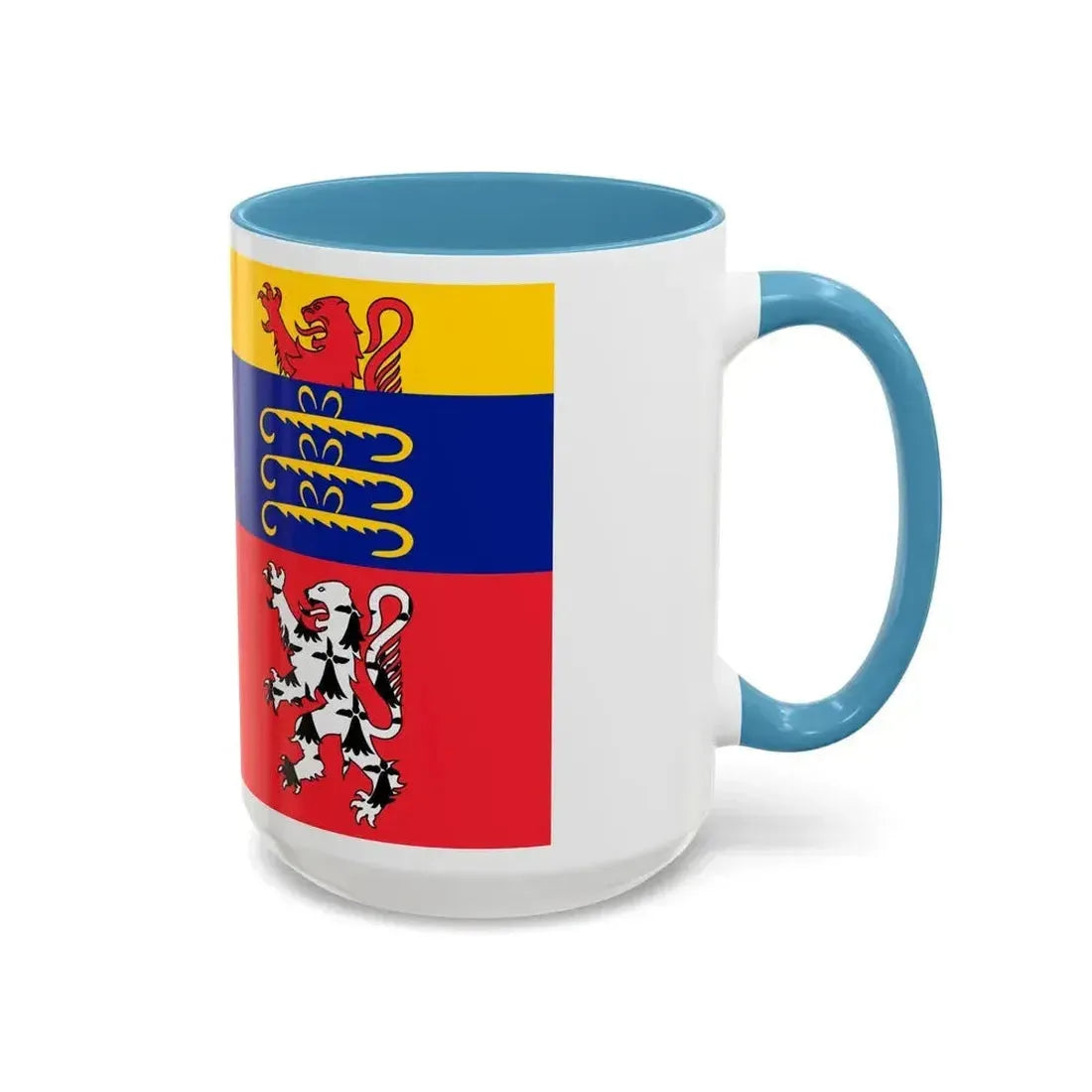 Flag of Ain France 2 - Accent Coffee Mug - Go Mug Yourself