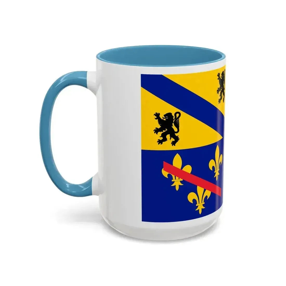 Flag of Ain France 2 - Accent Coffee Mug - Go Mug Yourself