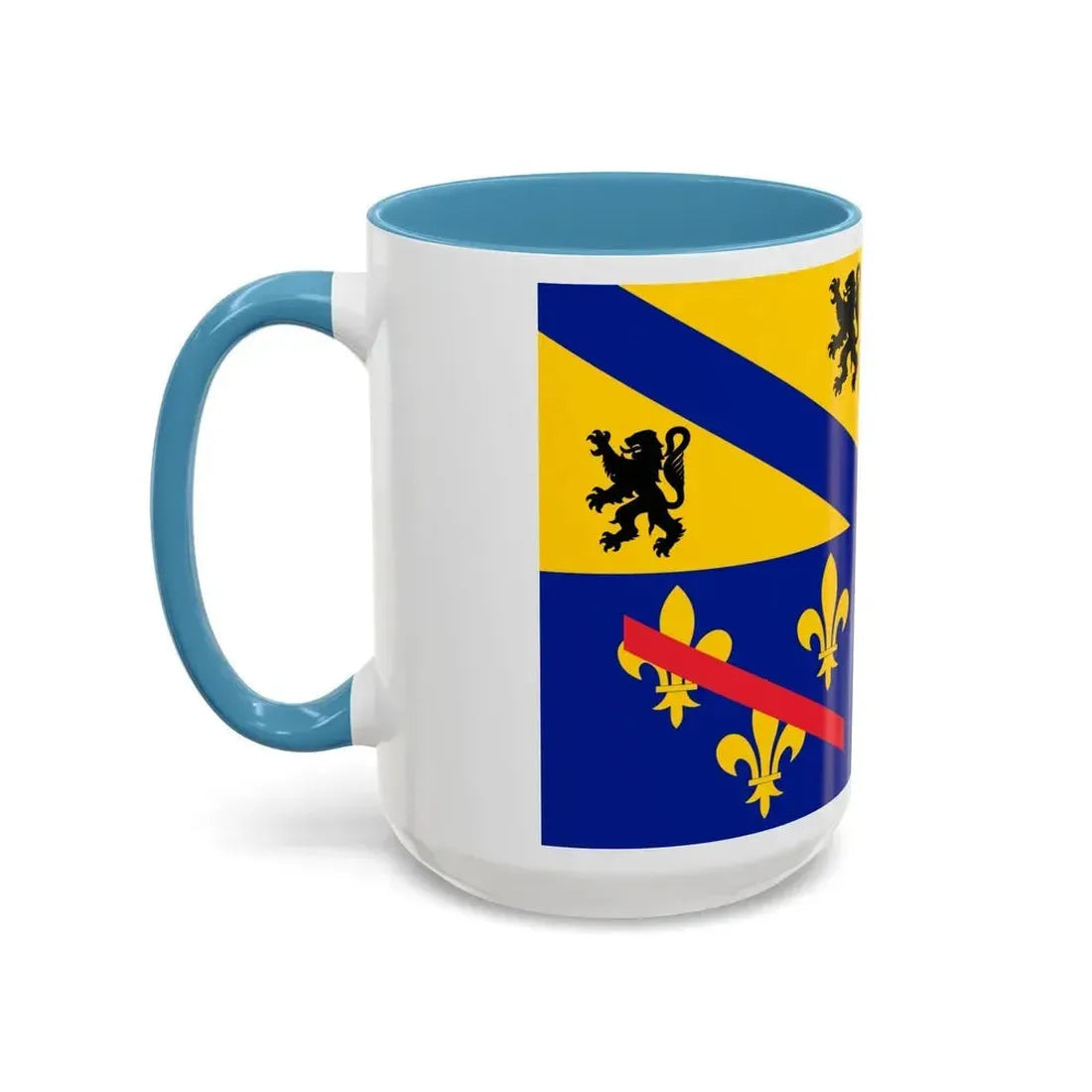 Flag of Ain France 2 - Accent Coffee Mug - Go Mug Yourself