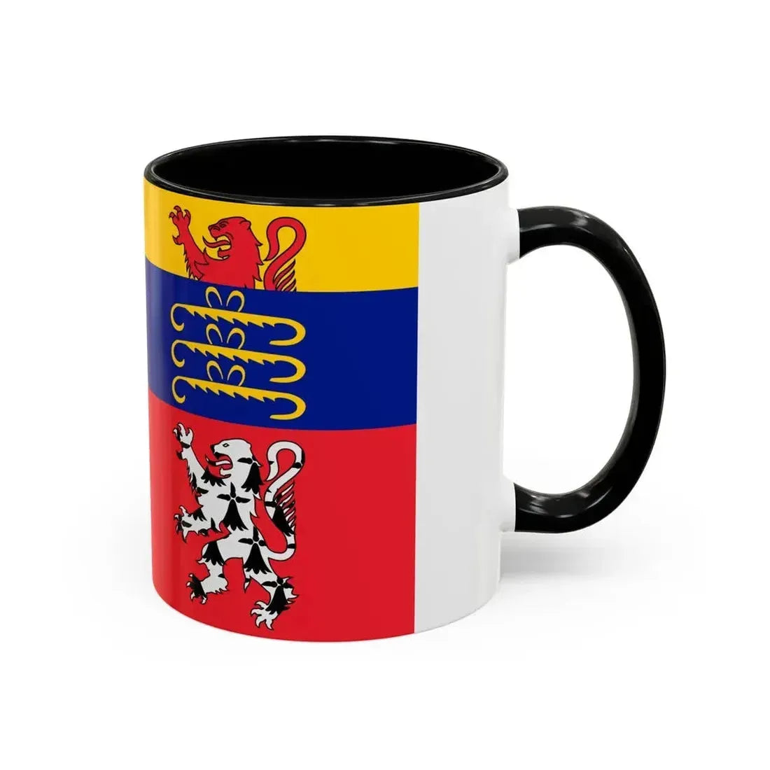 Flag of Ain France 2 - Accent Coffee Mug - Go Mug Yourself