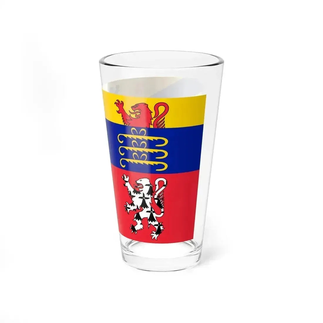 Flag of Ain France 2 - Pint Glass 16oz - Go Mug Yourself
