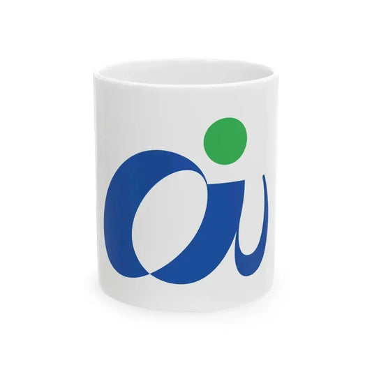 Flag of Ainan Ehime (Japan) White Coffee Mug 11oz - Go Mug Yourself