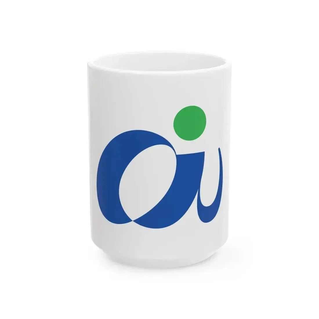 Flag of Ainan Ehime (Japan) White Coffee Mug 15oz - Go Mug Yourself