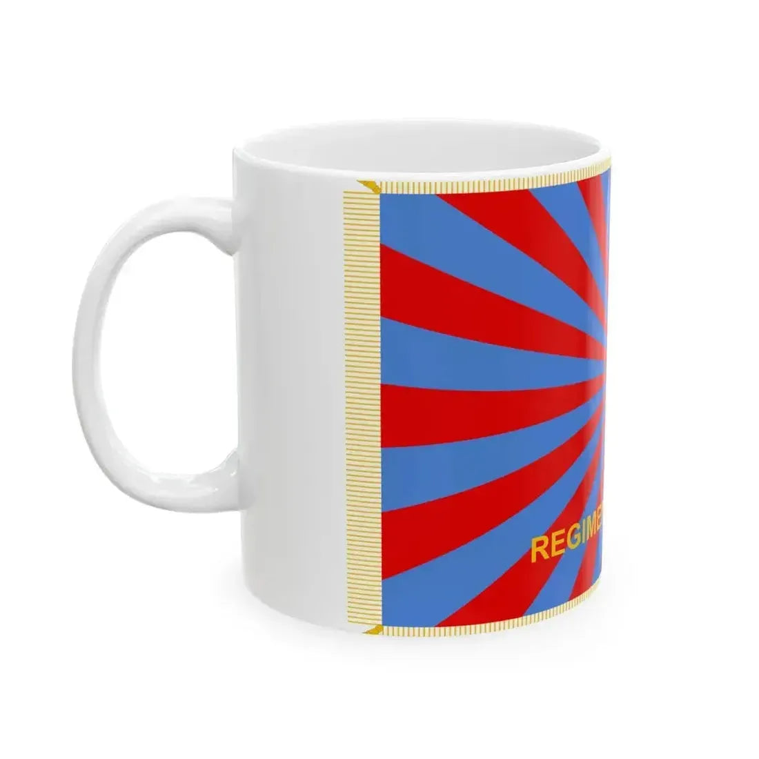 Flag of Air Force of Romania 1950-1965 reverse (Oman) White Coffee Mug - Go Mug Yourself