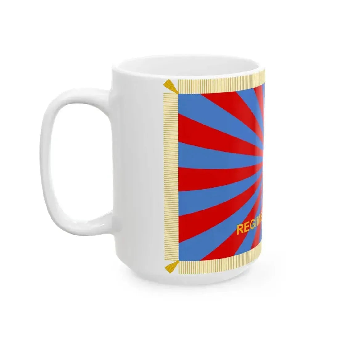 Flag of Air Force of Romania 1950-1965 reverse (Oman) White Coffee Mug - Go Mug Yourself