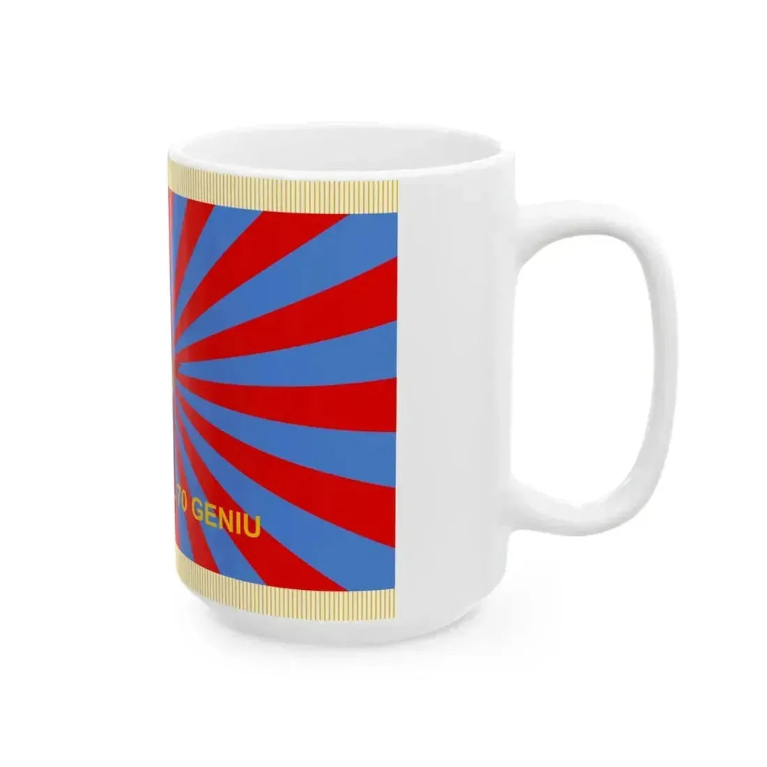 Flag of Air Force of Romania 1950-1965 reverse (Oman) White Coffee Mug - Go Mug Yourself