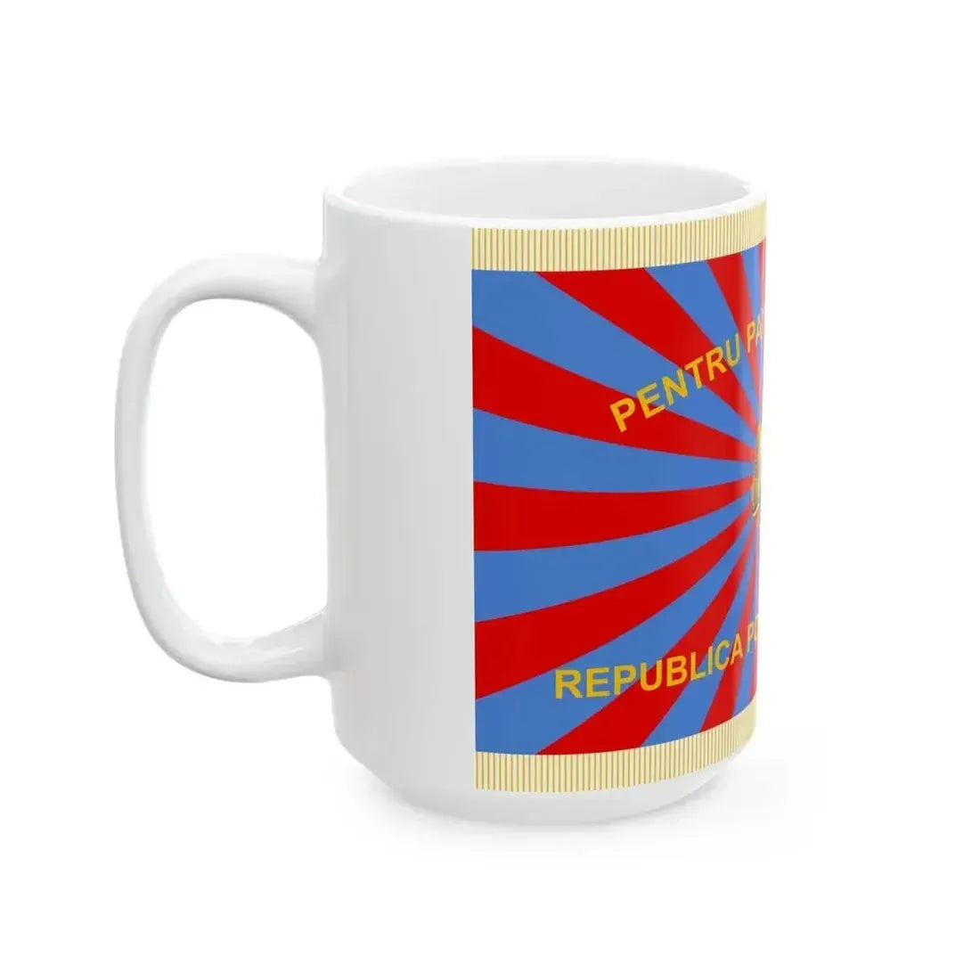 Flag of Air Force of Romania 1952-1965 obverse (Oman) White Coffee Mug - Go Mug Yourself