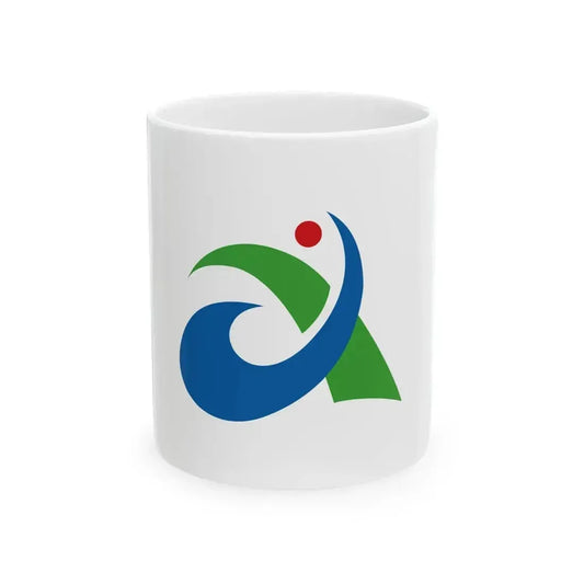 Flag of Aisai Aichi (Japan) White Coffee Mug 11oz - Go Mug Yourself