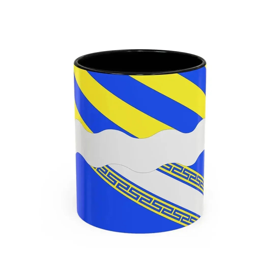 Flag of Aisne France 2 - Accent Coffee Mug 11oz Black - Go Mug Yourself