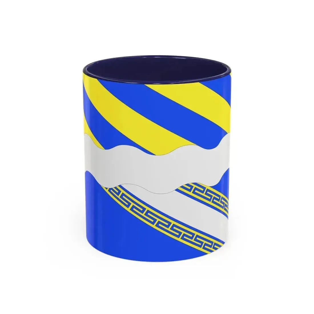Flag of Aisne France 2 - Accent Coffee Mug 11oz Navy - Go Mug Yourself