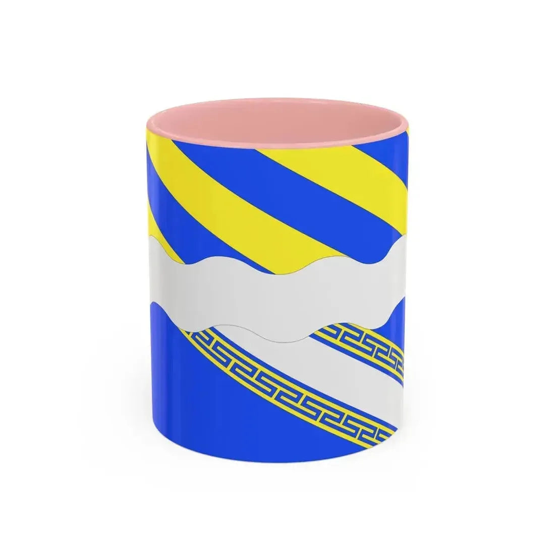 Flag of Aisne France 2 - Accent Coffee Mug 11oz Pink - Go Mug Yourself