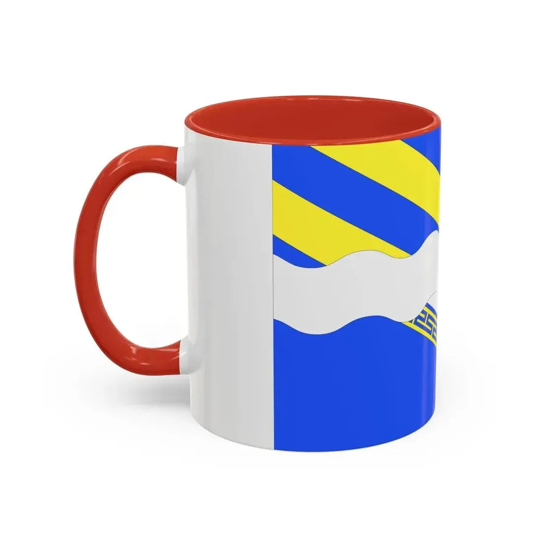 Flag of Aisne France 2 - Accent Coffee Mug - Go Mug Yourself