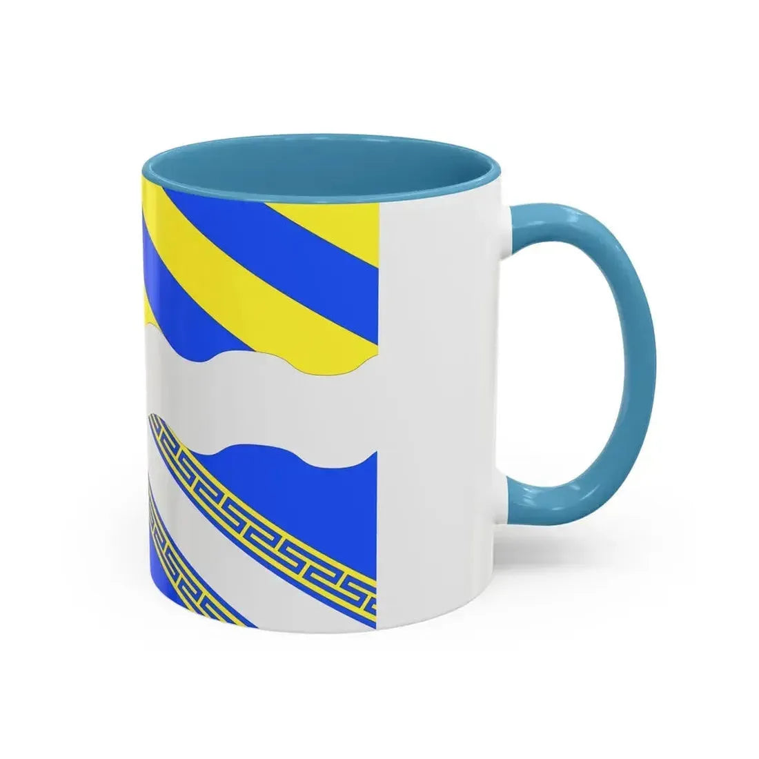 Flag of Aisne France 2 - Accent Coffee Mug - Go Mug Yourself
