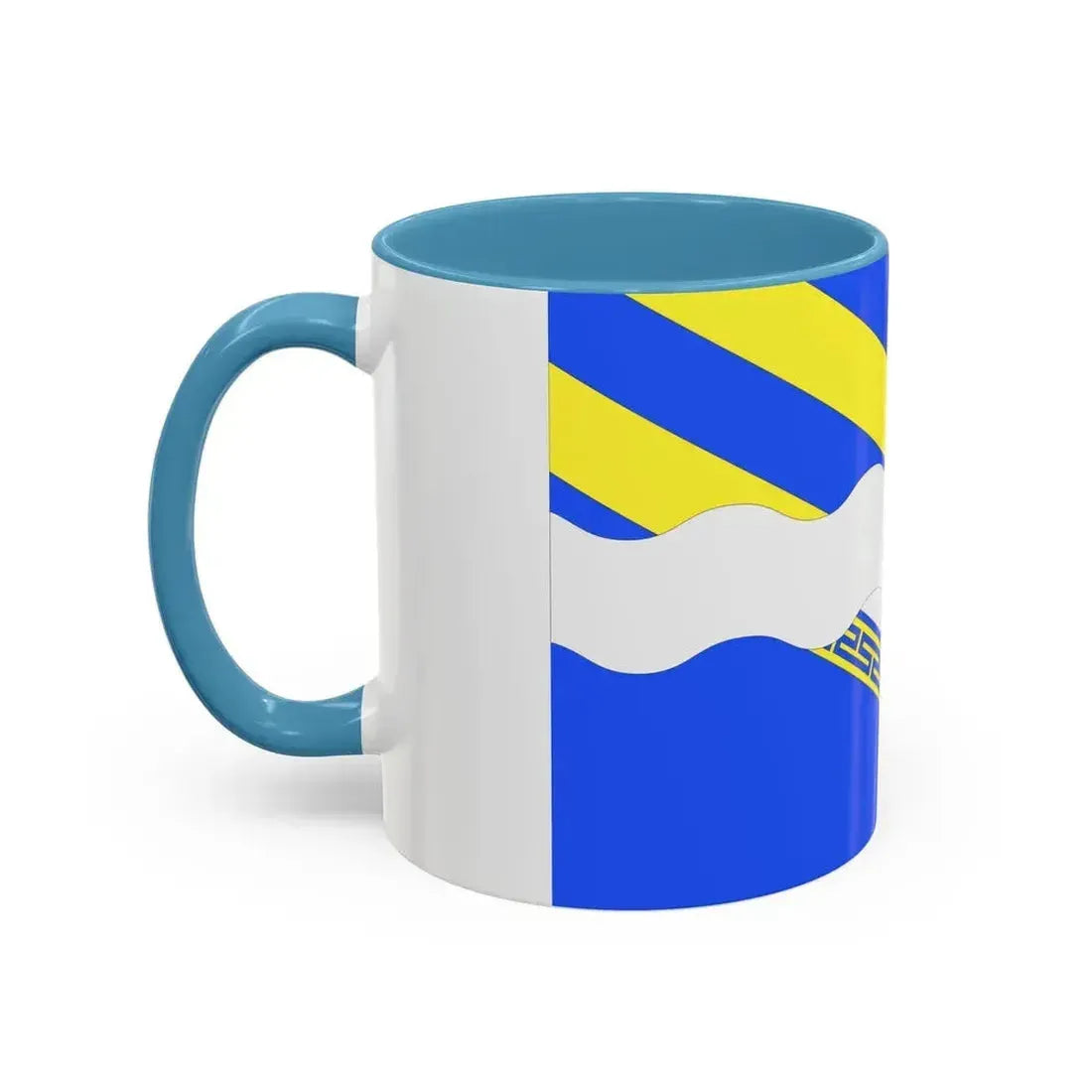 Flag of Aisne France 2 - Accent Coffee Mug - Go Mug Yourself