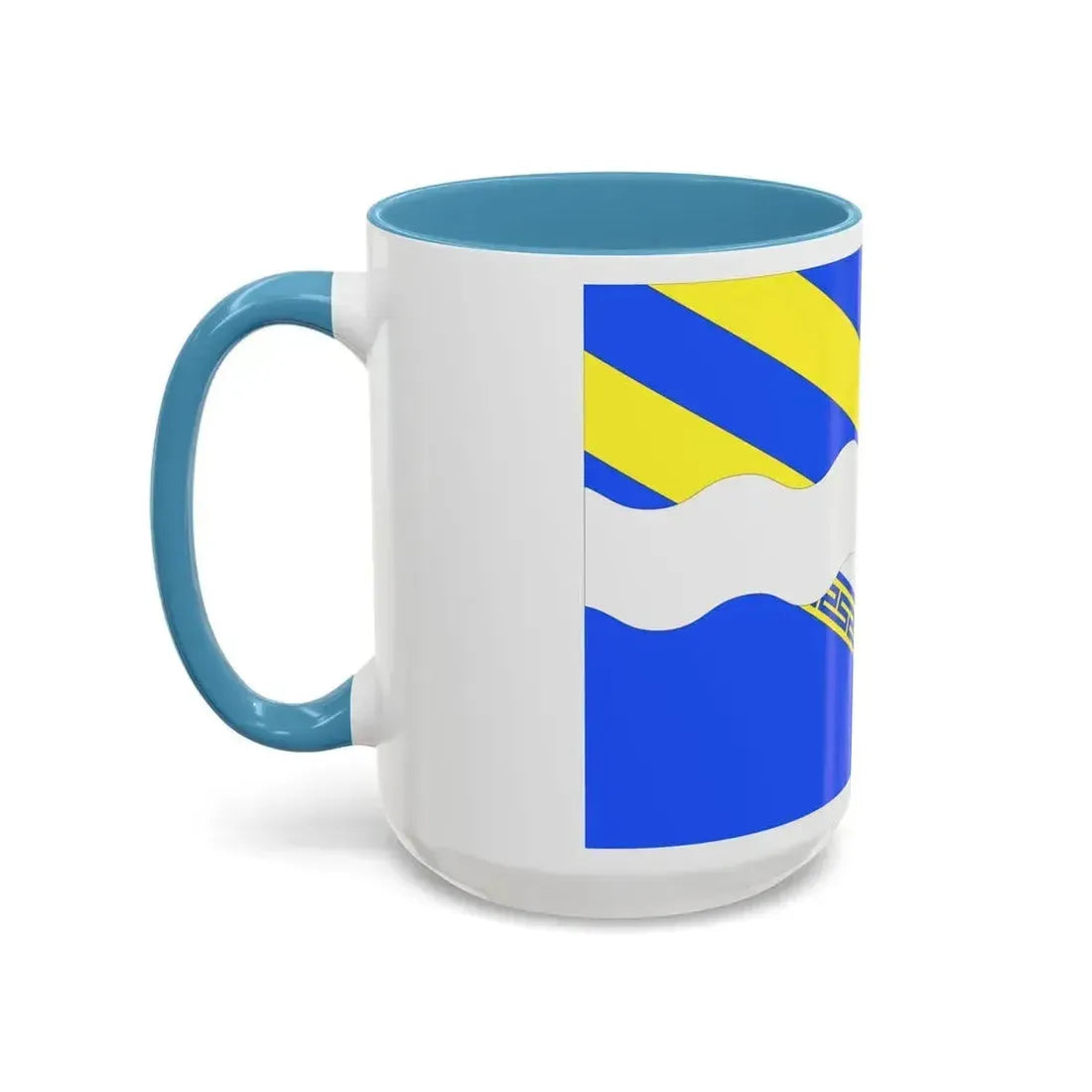 Flag of Aisne France 2 - Accent Coffee Mug - Go Mug Yourself