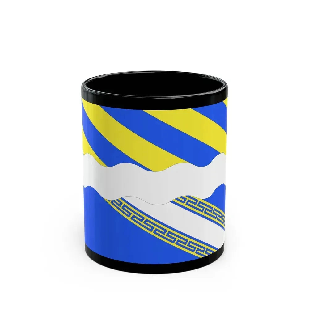 Flag of Aisne France 2 - Black Coffee Mug 11oz - Go Mug Yourself