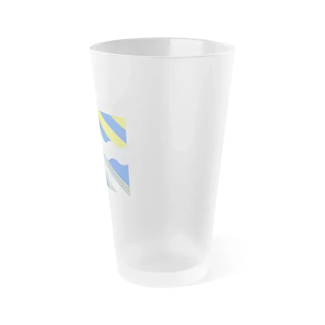 Flag of Aisne France 2 - Frosted Pint Glass 16oz - Go Mug Yourself
