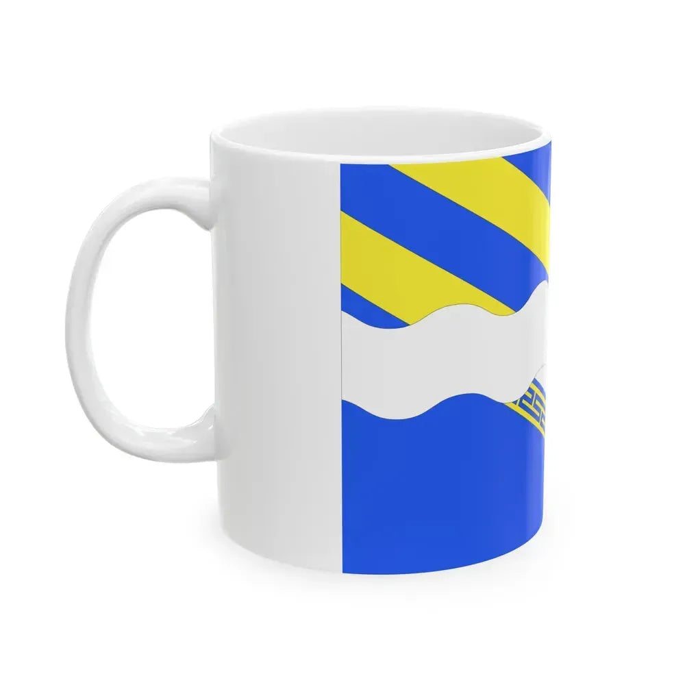 Flag of Aisne France 2 - White Coffee Mug - Go Mug Yourself