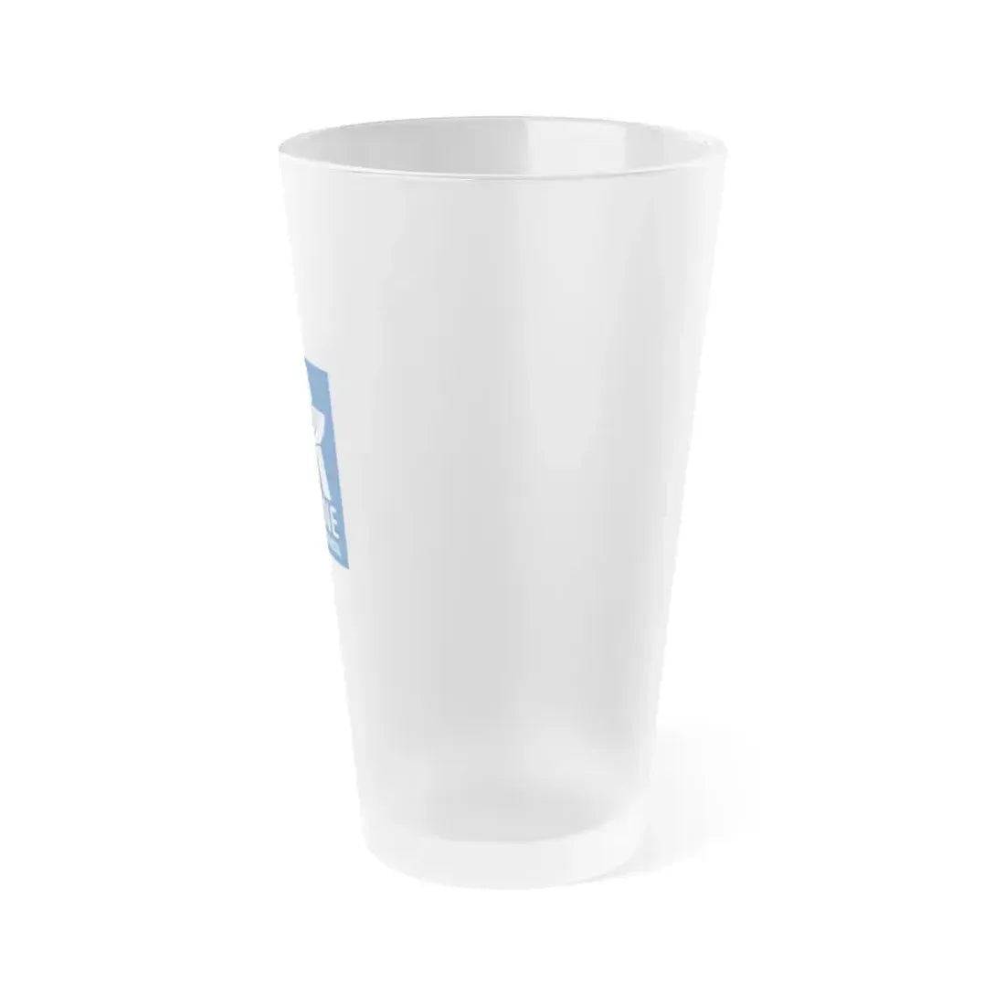 Flag of Aisne France - Frosted Pint Glass 16oz - Go Mug Yourself