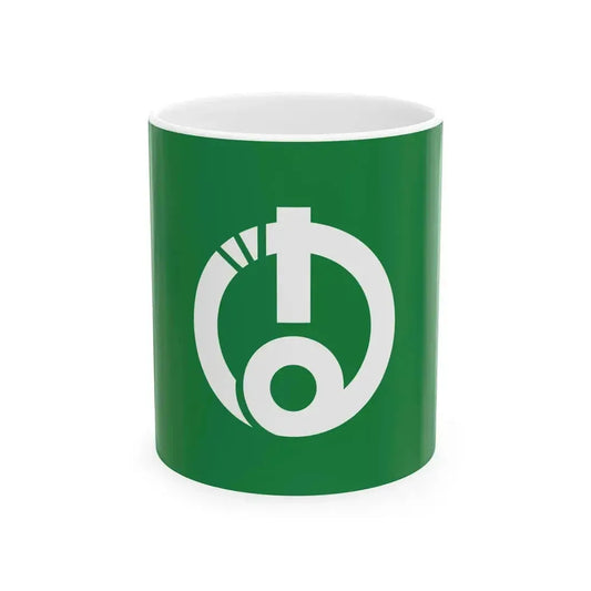 Flag of Aizubange Fukushima (Japan) White Coffee Mug 11oz - Go Mug Yourself