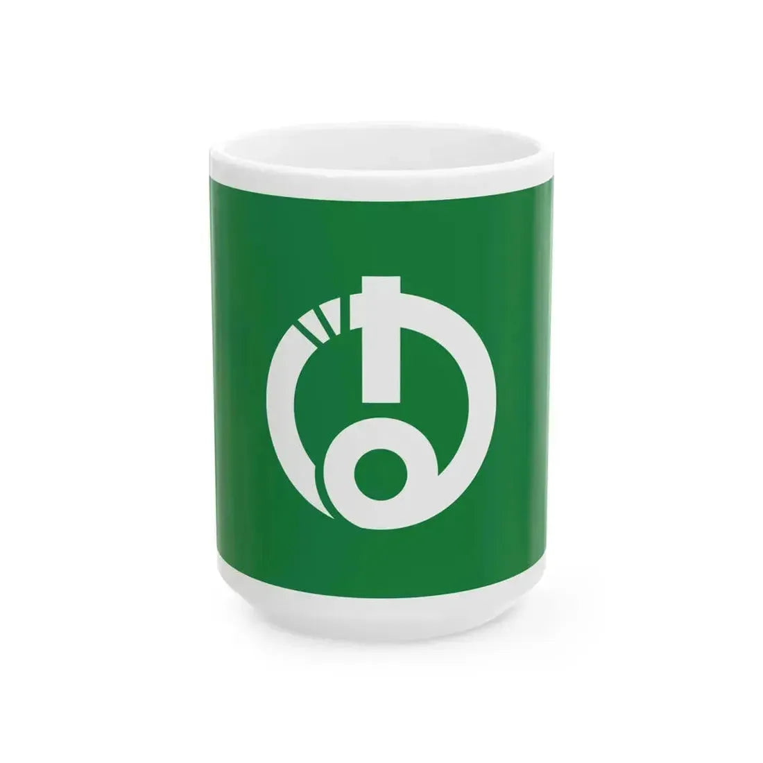 Flag of Aizubange Fukushima (Japan) White Coffee Mug 15oz - Go Mug Yourself