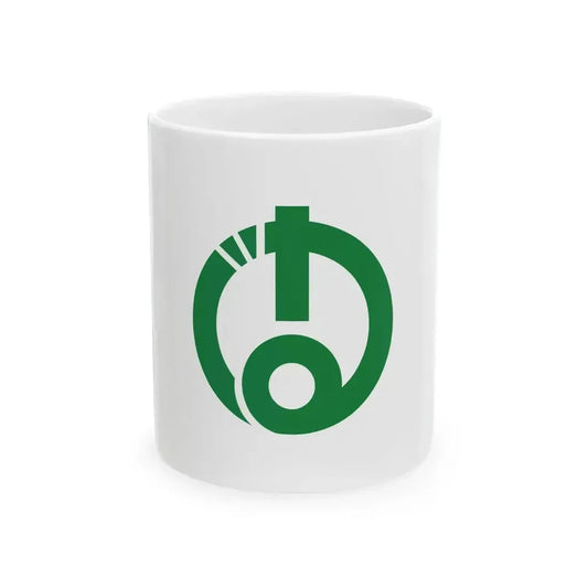 Flag of Aizubange Fukushima Variant (Japan) White Coffee Mug 11oz - Go Mug Yourself